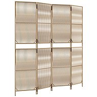 vidaXL Dividing wall 196 × 200 cm polyrattan, beige, 4 panels 365395 - Room Divider