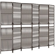 vidaXL Dividing wall 294 × 200 cm polyrattan, brown, 6 panels 365401 - Room Divider