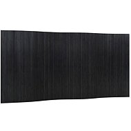 vidaXL Screen 400 × 165 cm bamboo, black 376997 - Room Divider