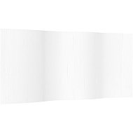 vidaXL Screen 400 × 165 cm bamboo, white 377003 - Room Divider
