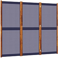 vidaXL Screen 210 × 180 cm dark blue, 3-piece 4003359 - Room Divider
