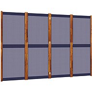 vidaXL Screen 280 × 180 cm, dark blue, 4-piece 4003360 - Room Divider