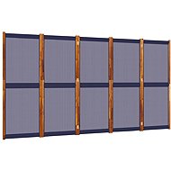vidaXL Screen 350 × 180 cm, dark blue, 5-piece 4003361 - Room Divider
