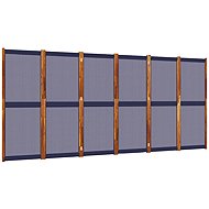 vidaXL Screen 420 × 180 cm dark blue, 6-part 4003362 - Room Divider