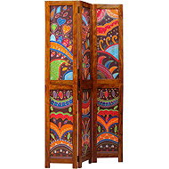 vidaXL Partition 105 × 180 cm solid acacia wood, brown 4016530 - Room Divider