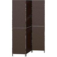 vidaXL Partition 146 × 180 cm polyrattan, brown 42003669 - Room Divider