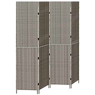 vidaXL Partition 195 × 180 cm polyrattan, grey 42003674 - Room Divider