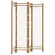 vidaXL Folding screen 160 × 180 cm bamboo and canvas, 4-panel 350624 - Room Divider