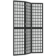 vidaXL Japanese style folding screen 120 × 170 cm black, 3-piece 352079 - Room Divider
