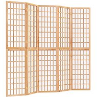 vidaXL Japanese style folding screen 200 × 170 cm 5-piece 352085 - Room Divider