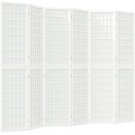 vidaXL Japanese style folding screen 240 × 170 cm white, 6 pieces 352090 - Room Divider