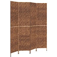 vidaXL Screen 163 × 180 cm water hyacinth, brown, 4-panel 355195 - Room Divider