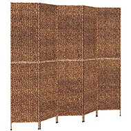 vidaXL Screen 205 × 180 cm water hyacinth, brown, 5-panel 355198 - Room Divider