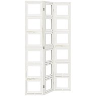 vidaXL Screen solid wood pavlovnia, white, 3-piece 358687 - Room Divider