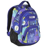 PASO Student School Backpack Unique Wolf in Town - School Backpack