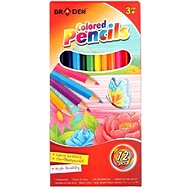 Bertand crayons cut triangular 12 colours - Coloured Pencils