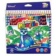 Bertand crayons triangular 24 colours - Coloured Pencils