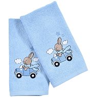 Praktik Baby towel LILI 30 × 50 cm, blue - Children's Bath Towel