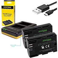 PATONA Photo Dual Quick Canon LP-E6 + 2x 2040mAh battery - Battery Charger Unit