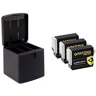 PATONA Triple GoPro Hero 9/10/11/12+3x battery 1730mAh Enduro - Battery Charger