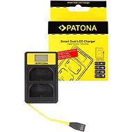 PATONA - Dual Canon LP-E6,  LCD,USB - vel - Fényképezőgép és kamera akku töltő