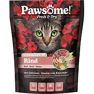Pawsome! Fresh & Dry Sterilised Rind with beef 750 g - Cat Kibble
