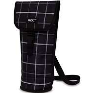 Packit Napa Wine cooler, black grid - Thermal Bag