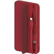 Eloop E57 10000mAh with Lightning and USB-C Cables Red - Powerbanka