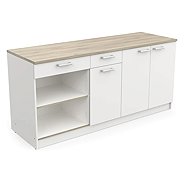 HOMUTA Base unit, matt white/Kronberg oak - Cabinet
