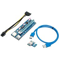 PCIe Riser x1 to x16 Card (6-pin) ver.006 - Straight - Adapter