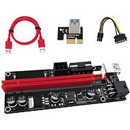 PCIe Riser x1 to x16 Card (6-pin, MOLEX, SATA) ver.009 - Straight - Adapter