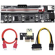 PCIe Riser x1 to x16 card (6-pin, MOLEX, SATA) ver.009 Plus - Direct - Adapter