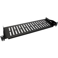 VALUE 19'' shelf 1U, 150 mm, max. 10 kg, black - Shelf