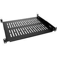VALUE 19'' shelf 1U, 350 mm, max. 25 kg, black - Shelf