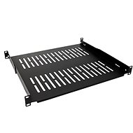 VALUE 19'' shelf 1U, 400 mm, max. 25 kg, black - Shelf