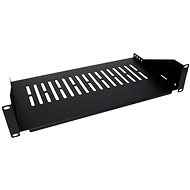 VALUE 19'' shelf 2U, 250 mm, max. 10 kg, black - Shelf