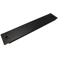 ROLINE 19" blanking panel, 2U, latches, black - Blanking Plate