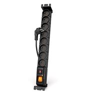 Acar 19" distribution panel with surge protection, 8 × 230 V, 5 m cable - Surge Protection Socket Strip
