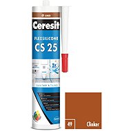 Ceresit Sanitary silicone CS 25 clinker, 280 ml - Silicone