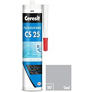 Ceresit Sanitary silicone CS 25 steel, 280 ml - Silicone