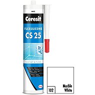 Ceresit Sanitary silicone CS 25 marble white, 280 ml - Silicone