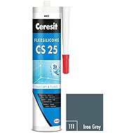 Ceresit Sanitary silicone CS 25 iron grey, 280 ml - Silicone