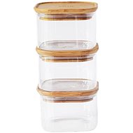 Pebbly PKV-034 Set of 3 glass jars, 500 ml - Food Container Set