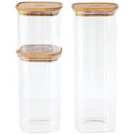 Pebbly PKV-035 Set of 3 glass jars - Food Container Set
