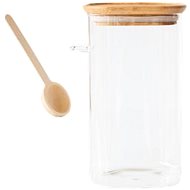 Pebbly PKV-050 Glass jar with measuring cup, 1,4 l - Storage Jar