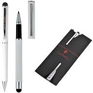 PIERRE CARDIN CLAUDIE súprava guličkové pero + roller, biela - Sada písacích potrieb