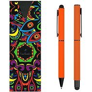 PIERRE CARDIN CELEBRATION súprava guličkové pero + roller, oranžová - Sada písacích potrieb