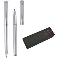 PIERRE CARDIN RENEE súprava guličkové pero + roller, strieborná - Sada písacích potrieb