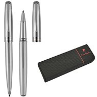 PIERRE CARDIN LAURENCE Set Ballpoint + Rollerball Pens, Silver - Writing Set
