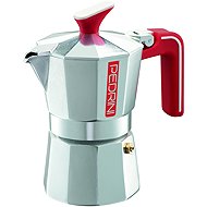PEDRINI ECO BRILLANTATA MANICO ROSSO Moka konvička 2 porce 100 ml - Moka Pot